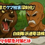秋田県でクマ被害深刻化！自衛隊派遣要請検討へ！住民守る緊急対策とは