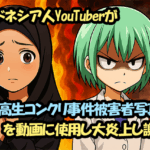 インドネシア人YouTuberが女子高生コンクリ事件被害者写真を動画に使用し大炎上し謝罪へ