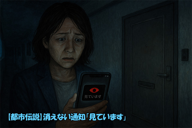 【都市伝説】消えない通知「見ています」