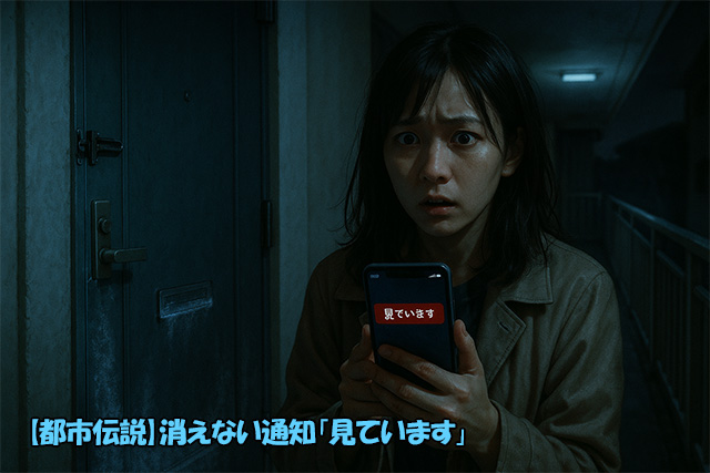 【都市伝説】消えない通知「見ています」