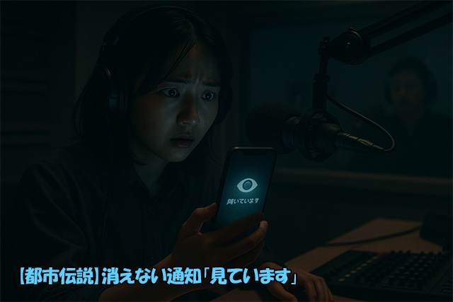 【都市伝説】消えない通知「見ています」