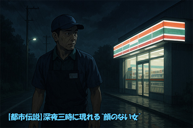 【都市伝説】深夜三時に現れる“顔のない女”