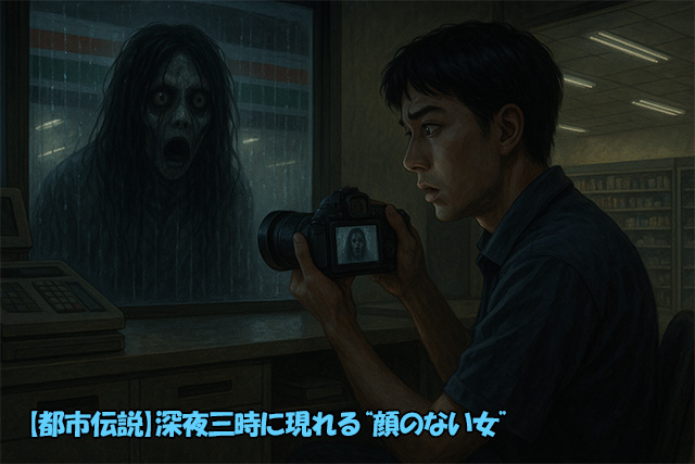 【都市伝説】深夜三時に現れる“顔のない女”