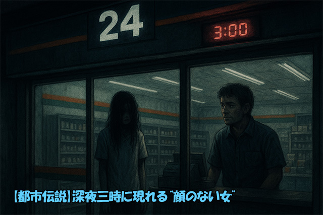 【都市伝説】深夜三時に現れる“顔のない女”